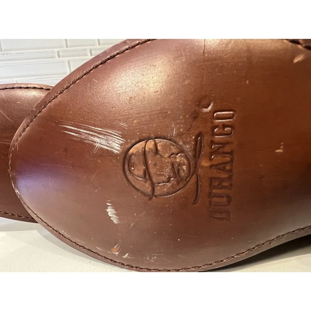 Durango Women's Side Zip Motorcycle Ankle Boots RD860 Brown/Tan Size 7.5 M